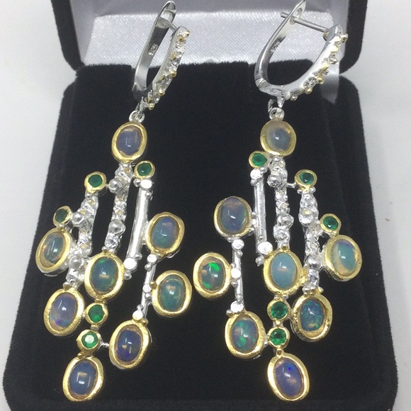 Hold THAI Only⭐️Genuine Opal Earring WOW - Picture 1 of 5